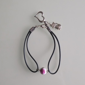 Porcelán karkötő gyönggyel  - ékszer - karkötő - gyöngyös karkötő - Meska.hu