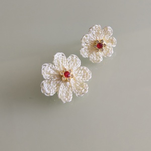 Margaréta virágos szett. - esküvő - ékszer - ékszerszett - Meska.hu