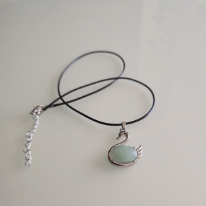 Hattyú medálos nyaklánc - ékszer - nyaklánc - medál - Meska.hu