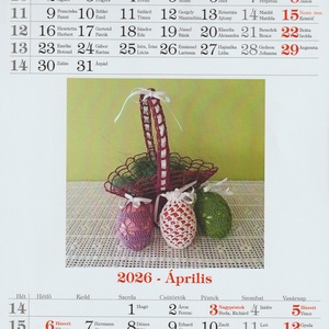Naptár Marilona 2026 - otthon & életmód - dekoráció - fali és függő dekoráció - falinaptár & öröknaptár - Meska.hu