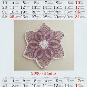 Naptár Marilona 2026 - otthon & életmód - dekoráció - fali és függő dekoráció - falinaptár & öröknaptár - Meska.hu