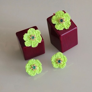 Neonzöld szett - Meska.hu