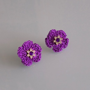 Sötét lila 3 részes szett. - esküvő - ékszer - ékszerszett - Meska.hu