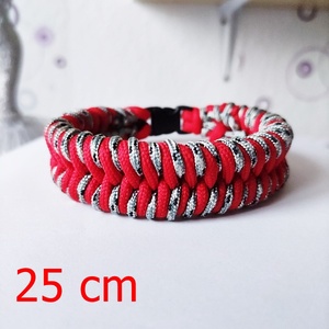 Férfi paracord karkötő csíkozással - Meska.hu