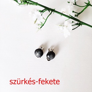 Fülklipszek sötét árnyalatú színekben - ékszer - fülbevaló - klipsz - Meska.hu