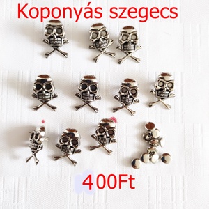 Táskazárak, bontható karikák, koponyás szegecsek - kellékek & szerszámok - csat, karika, zár - Meska.hu