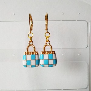 Kis retikül medálos fülbevaló lányoknak, Ékszer, Fülbevaló, Lógó fülbevaló, , MESKA