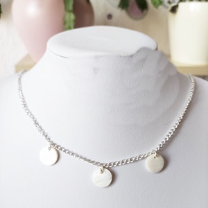 Nyaklánc 3 apró medállal, Ékszer, Nyaklánc, Medálos nyaklánc, , MESKA