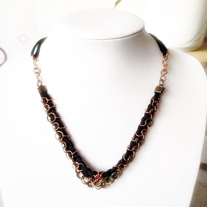 Nyaklánc lányoknak. Karikák, réz és rock 'n' roll! , Ékszer, Nyaklánc, Medál nélküli nyaklánc, , MESKA