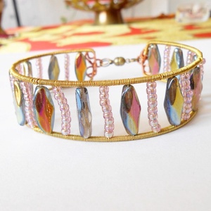  Egyedi réz fonott karkötő, Ékszer, Karkötő, Karperec, , MESKA