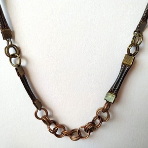 Drótkarikás férfi nyaklánc-Vagány és rocker, Ékszer, Nyaklánc, Medál nélküli nyaklánc, , MESKA