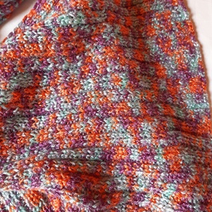 Kötött Sál multicolor - ruha & divat - sál, sapka, kendő - sál - Meska.hu