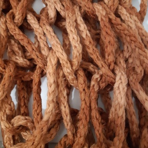 Sál, Barna-melange, kötött - ruha & divat - sál, sapka, kendő - sál - Meska.hu