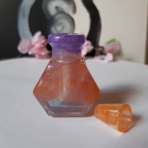 Aromaterápiás üveg, hatszög - otthon & életmód - gyertya, illat, aroma - párologtató - Meska.hu