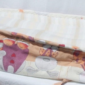 Nyuszis textil mózeskosár 55 cm. -  - Meska.hu