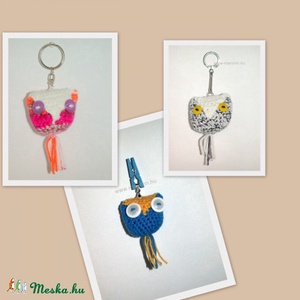 Horgolt cica kulcstartó - Amigurumi -  - Meska.hu