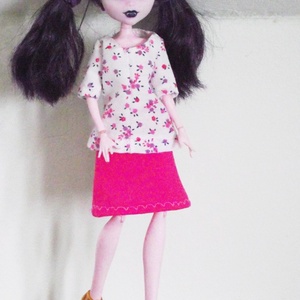 Bzoknya és blúz - Babaruha 25-28 cm-es barbie-típusú babára -  - Meska.hu