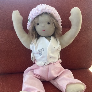 Waldorf csecsemő baba - KÉSZ baba sok ruhával - Meska.hu