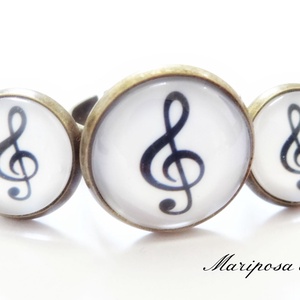 Violinkulcsos nyaklánc - ékszer - nyaklánc - medálos nyaklánc - Meska.hu