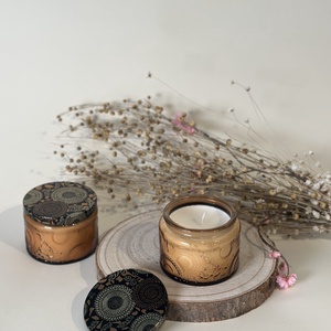 Szójaviasz gyertya üveg tégelyben , Otthon & Életmód, Gyertya, illat, aroma, Gyertya, , MESKA