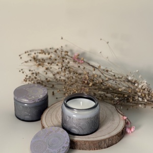 Szójaviasz gyertya üveg tégelyben - otthon & életmód - gyertya, illat, aroma - gyertya - Meska.hu