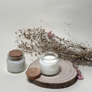 Szójaviasz gyertya üveg tégelyben  - otthon & életmód - gyertya, illat, aroma - gyertya - Meska.hu