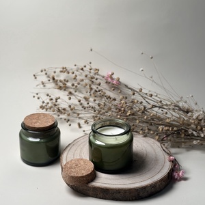 Szójaviasz gyertya üvegtégelyben  - otthon & életmód - gyertya, illat, aroma - gyertya - Meska.hu