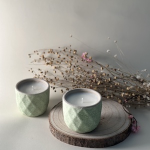 Szójaviasz gyertya kerámia tégelyben - otthon & életmód - gyertya, illat, aroma - gyertya - Meska.hu