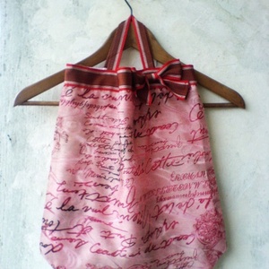 Textiltáska masnival, Táska & Tok, Bevásárlás & Shopper táska, Shopper, textiltáska, szatyor, Varrás, MESKA