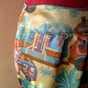 Mintás szatén tulipánszoknya - ruha & divat - női ruha - szoknya - Meska.hu