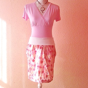 Fa mintás tulipán szoknya - ruha & divat - női ruha - szoknya - Meska.hu