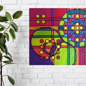 Algoritmus, 40x50 cm-es olajfestmény - művészet - festmény - olajfestmény - Meska.hu