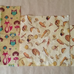 Méhviaszos élelmiszercsomagoló kendő - Meska.hu