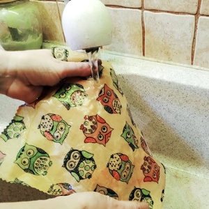 Méhviaszos élelmiszercsomagoló kendő -  - Meska.hu