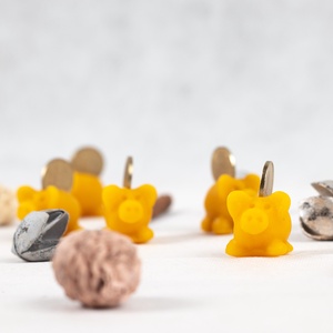 Méhviasz szerencsemalac - Meska.hu