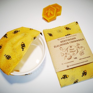 Méhviasz élelmiszer csomagoló kendő 30x30cm - Meska.hu