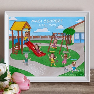 Egyedi óvodai ballagási tabló - otthon & életmód - dekoráció - kép & falikép - poszter - Meska.hu
