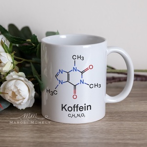 Koffeines kémia tanár bögre - otthon & lakás - konyhafelszerelés, tálalás - tálalás - bögre & csésze - Meska.hu