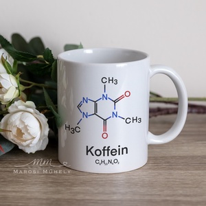 Koffeines kémia tanár bögre - otthon & életmód - konyhafelszerelés, tálalás - tálalás - bögre & csésze - Meska.hu
