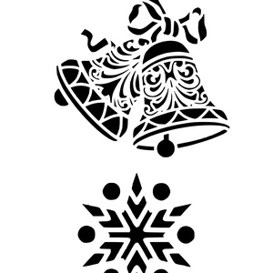 Karácsonyi stencil -  - Meska.hu