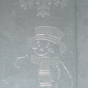 Karácsonyi stencil -  - Meska.hu