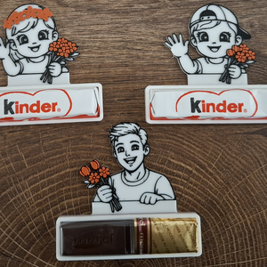 Kinder Merci csokitartó - kellékek & szerszámok - dekorációs kellékek - figurák - Meska.hu