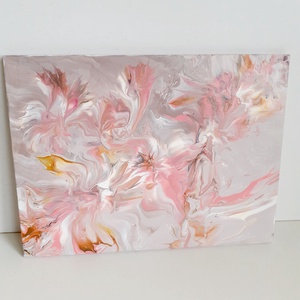 Fluid-art festmény -Virágok, Művészet, Festmény, Akril, Festészet, MESKA