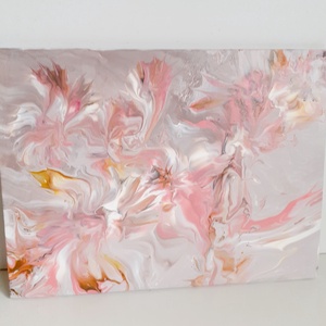 Fluid-art festmény -Virágok - művészet - festmény - akril - Meska.hu