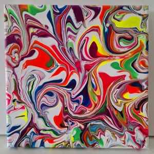 Színek kavalkádja Fluid-art festmény - művészet - festmény - akril - Meska.hu