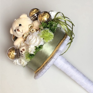 Ovis ballagási csokor plüss macival, csokival (Ferrero Rosé) - Meska.hu