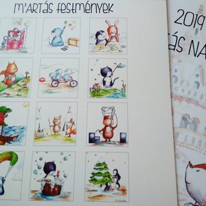 2019-es m'ARTás falinaptár -  - Meska.hu
