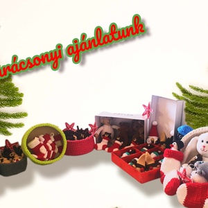 Karácsonyi zokni (nagy) - karácsony - karácsonyi lakásdekoráció - karácsonyi ajtódíszek - Meska.hu