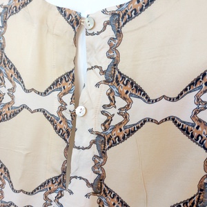 Vintage elegáns selyem top L méret - ruha & divat - női ruha - blúz - Meska.hu