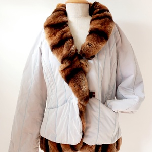 Vintage Ermanno Scervino Street téli kabát valódi szőrmével M méret, Ruha & Divat, Női ruha, Kabát, Varrás, MESKA